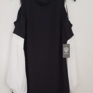 NWT / Vince Camuto Black & white Dress. Size M